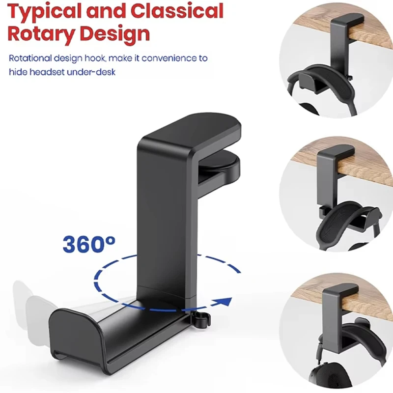 No Punch Table Clip Hook Headp - Headphone Stand Desk ulasan dan harga