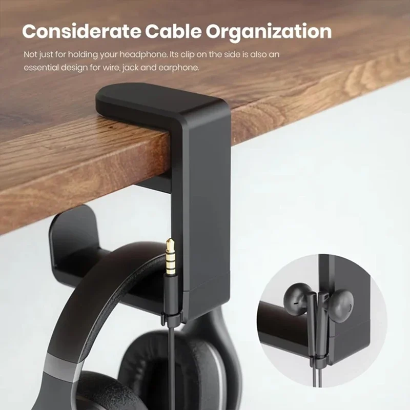 No Punch Table Clip Hook Headp - Headphone Stand Desk ulasan dan harga